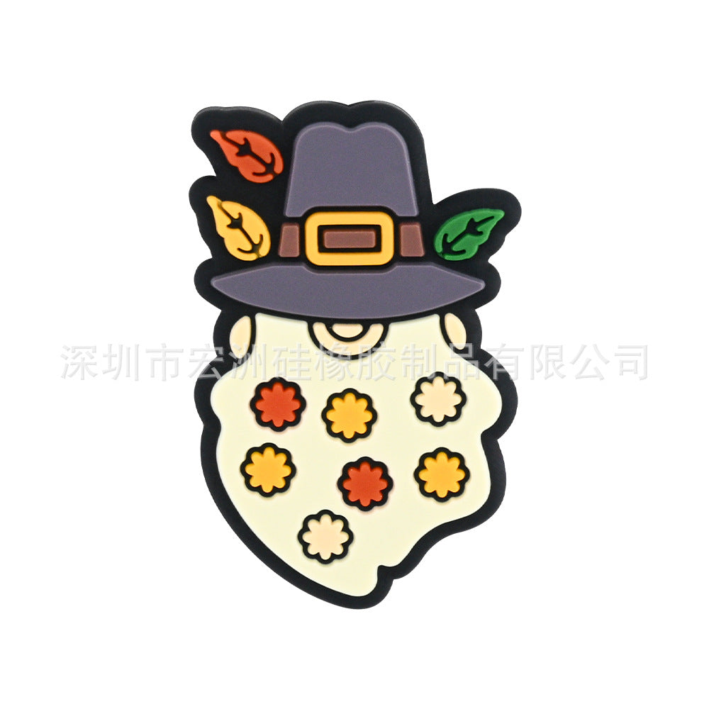 Wholesale 10pcs/ pack Autumn Leaves Elderly Silicone Baby Teething Gel DIY